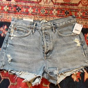 NWT Agolde Parker Denim shorts Size 27